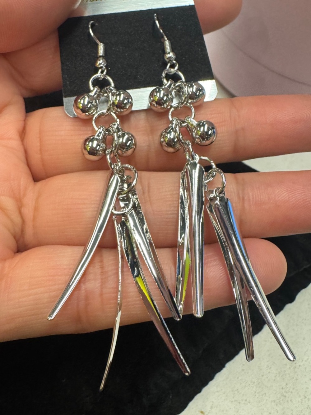 Fashion Jewelry Silver tone Dangle Earrings